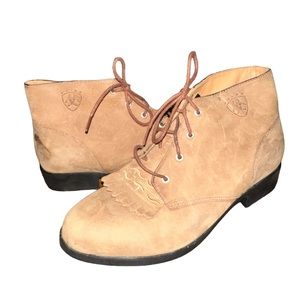 Ariat Brown Leather Women's Ankle Lacer Western Boots